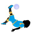 Female Tween Soccer Player Illustration Silhouette