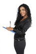 Beautiful brunette businesswoman
