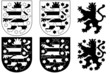 Wappen Thüringen - gekrönter Löwe
