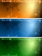 Abstract technical banners