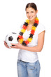 Female soccer fan