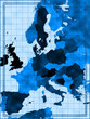 Illustration of a old europe map Illustration of a old europe map