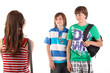 3 Teens unterhalten sich  20.05.11