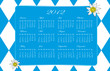 German Bavarian Calendar 2012