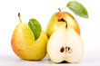 Pere di stagione e frutto tagliato Pere di stagione e frutto tagliato