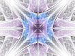 Surreal fractal cross, violet-blue religious abstraction Surreal fractal cross, violet-blue religious abstraction