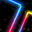 Rainbow Lines Background with Sparkles and Swirls. Rainbow Lines Background with Sparkles and Swirls.