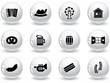 Glossy grey buttons Glossy grey buttons