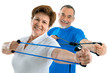 Senioren im Fitnessstudio