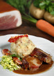 schweinebraten mit speckknödel