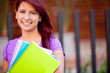 Female student smiling