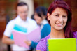 Female student smiling
