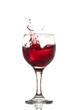 Red Wine Abstract Splashing