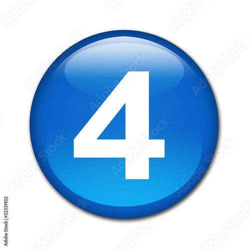 Illustration: Boton brillante numero 4 Boton brillante numero 4