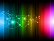 Futuristic Rainbow Lights Background for Poster