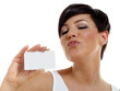 Foto: Pretty woman loving her credit card for shopping Pretty woman loving her credit card for shopping