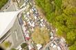 Flohmarkt Ludwigshafen aus der Luft