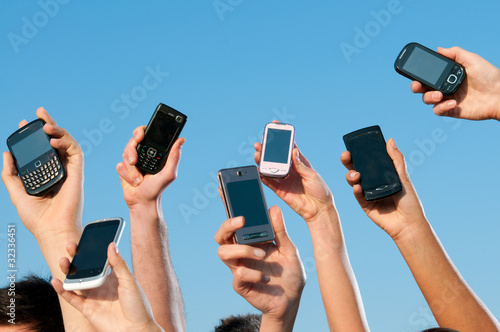 Photo: Modern mobile phones Modern mobile phones