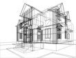 House construction sketch