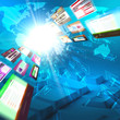 Abstract image of media streams