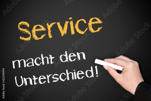 Illustrazione: Service macht den Unterschied ! Service macht den Unterschied !