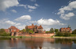 Malbork castle from across the River Nogat.