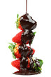strawberry stack in chocolate