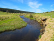 Mountain stream in Bohemian Forest, Central Europe.