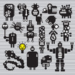 Monsters and robots collection #16. Vector illustration. Monsters and robots collection #16. Vector illustration.