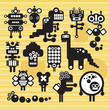 Robots and monsters collection #15. Vector illustration. Robots and monsters collection #15. Vector illustration.