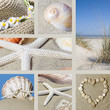 Collage summer on the beach