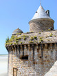 Old watch tower at Mont Saint Michel, France