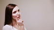 Young woman thinking