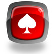 Card symbol glossy icon