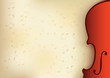 old music background with violin and notes and place for text old music background with violin and notes and place for text