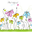 Colorful summer floral background Colorful summer floral background