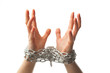 two chained hands