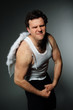 Mr. Angel with white wings Mr. Angel with white wings