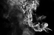 smoke on black background