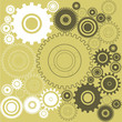 vector background of different gears