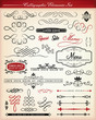 Vector set of decorative element.