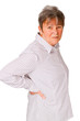 Seniorin mit Rueckenschmerzen Seniorin mit Rueckenschmerzen