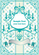 Chandelier blue frame Chandelier blue frame