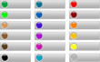 Empty Colored web button collection