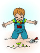 successful young gardener