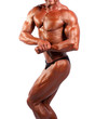 Bodybuilder posing