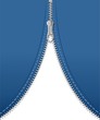 Cerniera Lampo Blue Jeans-Zip Open-2-Vector