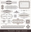 Vector: Decorative design elements, page & book decors Decorative design elements, page & book decors