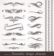 Vector decorative calligraphic design elements & page decor
