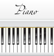 white piano